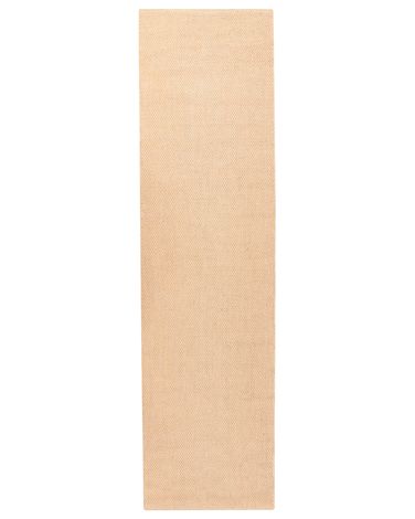 Rug NANDED Beige 80 x 300 cm Jute