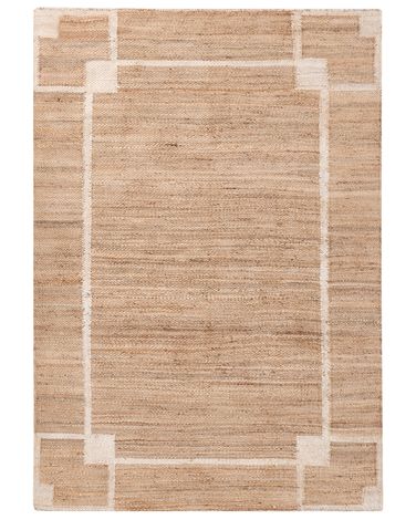 Rug GONDIA Light Beige 160 x 230 cm Jute