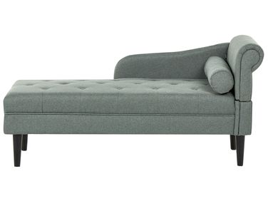 Right-Hand Chaise Longue YVOIRE Fabric Green