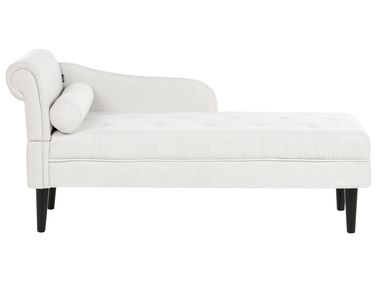 Left-Hand Chaise Longue YVOIRE Fabric Off-White
