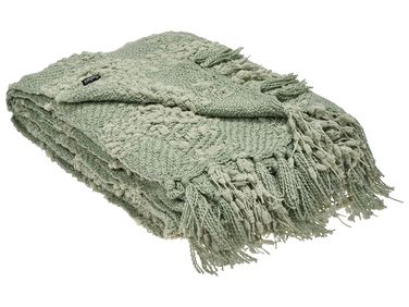 Plaid VELLA Stof 150 x 200 cm Groen