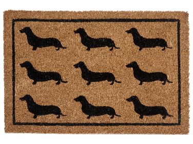 Paillasson SIKARAM Naturel 40 x 60 cm Chien Fibre de coco
