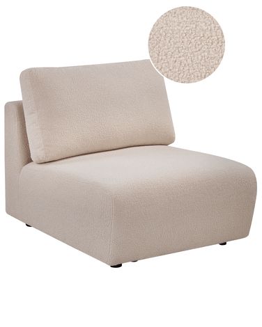 Module fauteuil KIVVIK Bouclé Beige