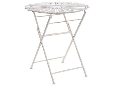 Bistro Table PAVIA 71 cm 71 cm Metal Off-White