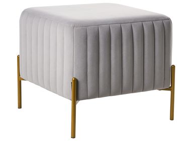 Repose-pied UTAH Velours Gris