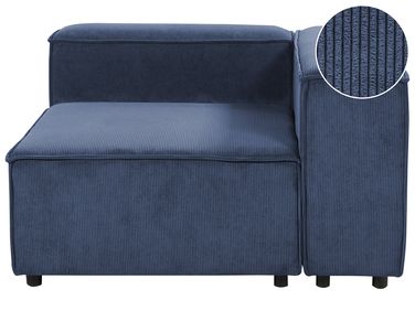 Corner Seat ARDAL Corduroy Dark Blue Left Hand