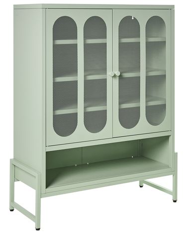 Commode 2 portes SOLETTA Métal Vert menthe