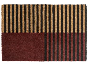 Paillasson TUKSUK Marron/beige 40 x 60 cm Fibre de coco