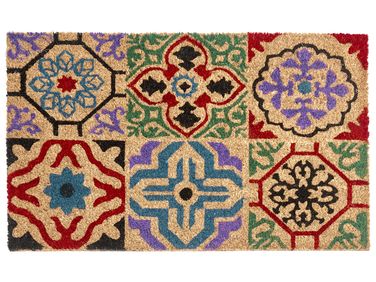 Paillasson NAUKATI Multicolore 50 x 80 cm Fibre de coco