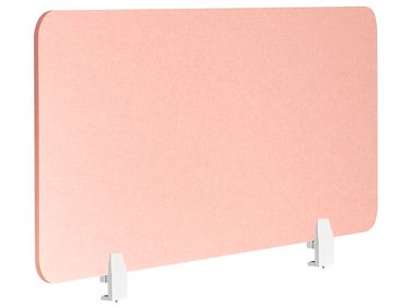 Cloison amovible de bureau SPLIT 80 x 50 cm Rose pêche