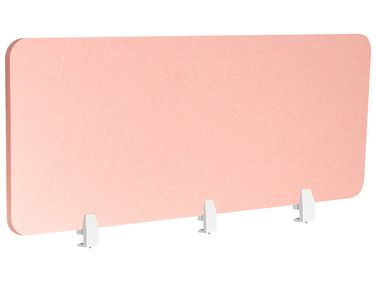 Cloison amovible de bureau SPLIT 180 x 50 cm Rose pêche