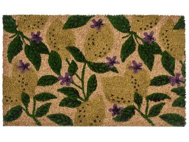 Paillasson TAZLINA Multicolore 45 x 75 cm Citron Fibre de coco