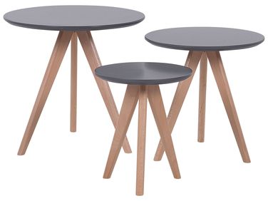 Set van 3 salontafels VEGAS Grijs