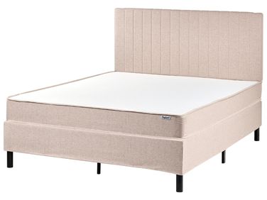 Lit Boxspring Tissu COUNTESS 140 x 200 cm Beige