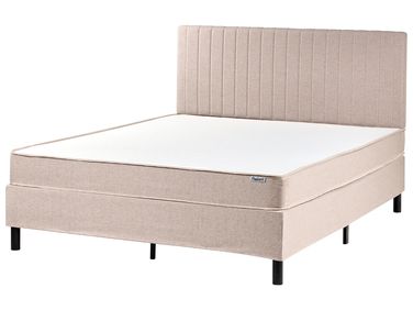 Lit Boxspring Tissu COUNTESS 160 x 200 cm Beige