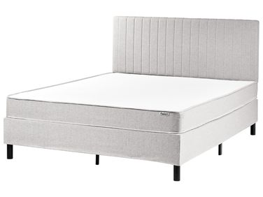 Lit Boxspring Tissu COUNTESS 160 x 200 cm Gris clair