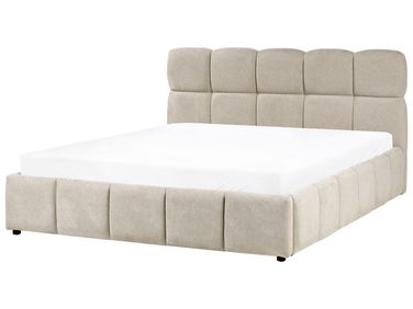 Ottoman Bed Fabric NOYON 160 x 200 cm (EU King Size) Taupe