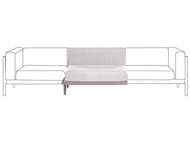 Module d’extension pour canapé de jardin FERRETTI Taupe