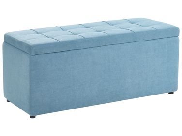 Opbergpoef OREM Stof 100 cm 40 cm Blauw