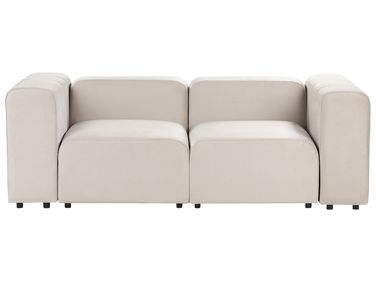Modulaire bank 2-zits FALSTERBO Fluweel Beige