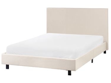 Lit avec sommier Tissu ALBI 120 x 200 cm Beige