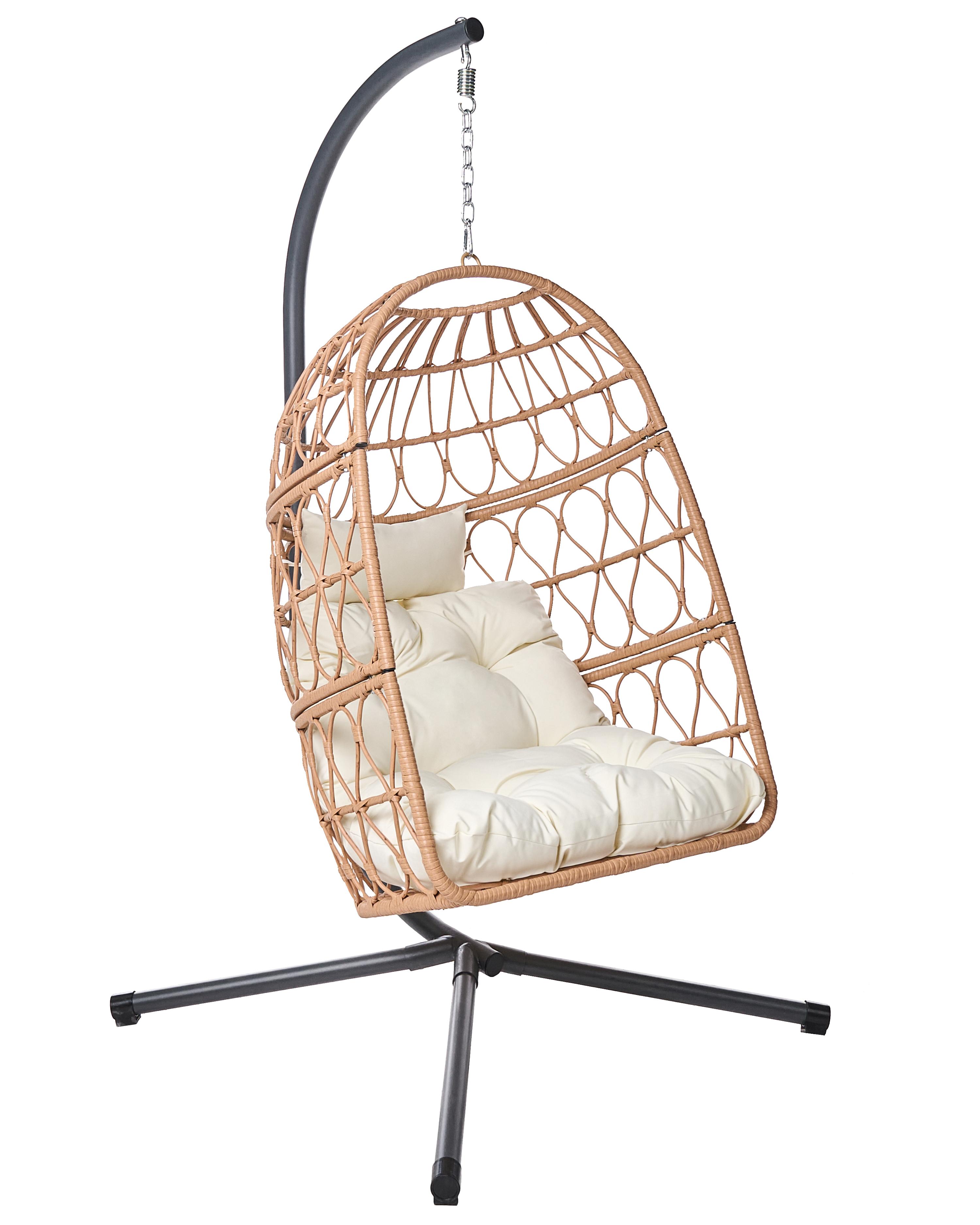 Fauteuil suspendu avec support MONTALCINO Métal Naturel