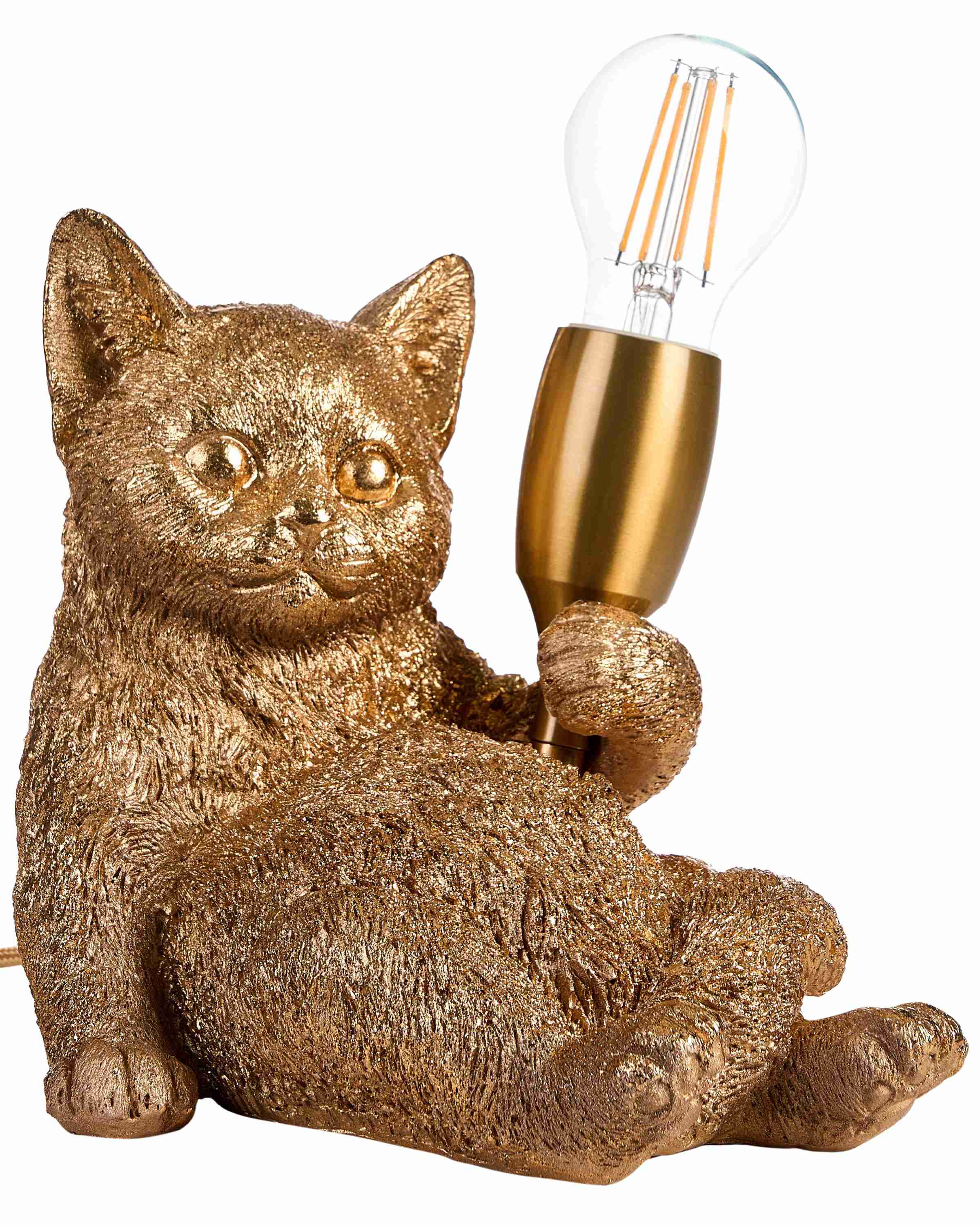 Lampe à poser Chat ZIPPY Doré