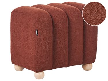 Poef IDYLLWILD Bouclé Goudbruin