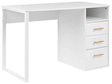 Home Office Desk ZERLAY White 120 cm 60 cm