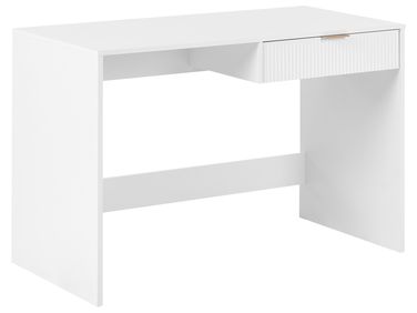 Home Office Desk LUTETIA White 120 cm 60 cm