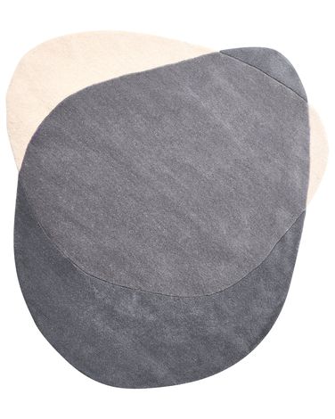 Rug MYSURU Grey 160 x 160 cm Wool