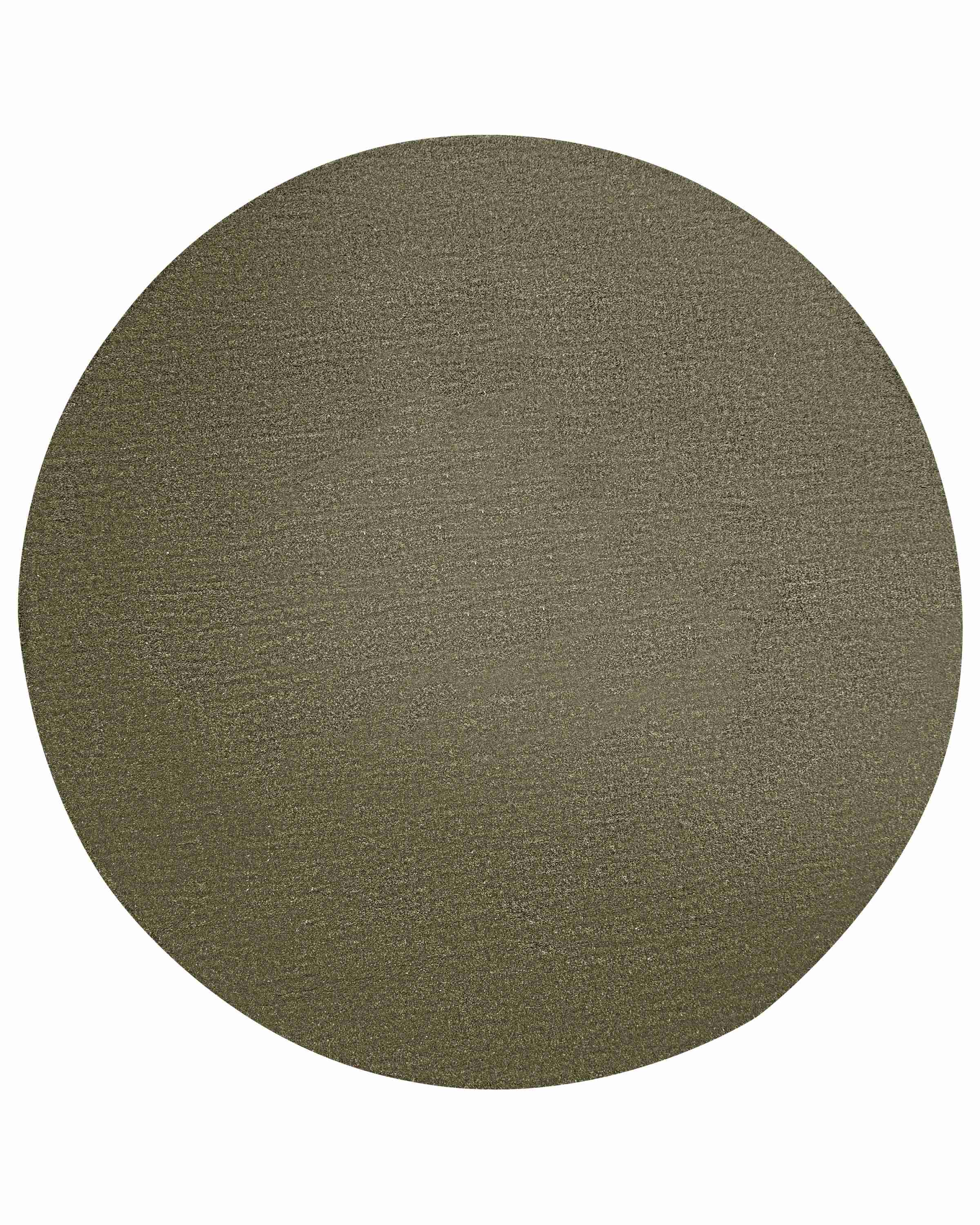 Rug VASCO Olive Green ø 140 cm Wool