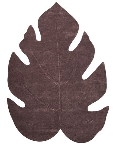 Rug NAINITAL Dark Brown 160 x 230 cm Wool