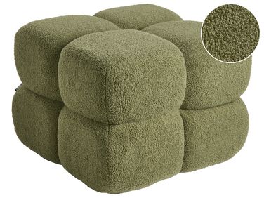 Poef CALIENTE Bouclé Groen