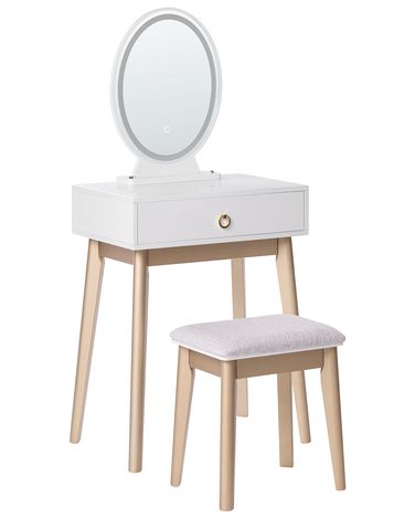 Kaptafel ROSEY LED Wit