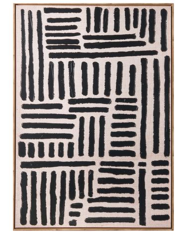 Imprimé sur toile NAVAN Motif abstrait Noir
