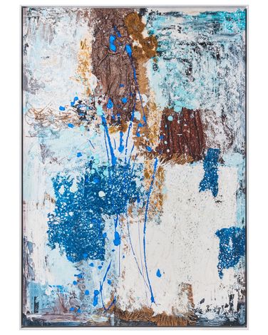 Imprimé sur toile OMAGH Motif abstrait Bleu