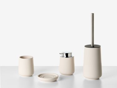 Set de 4 accessoires de salle de bain SUCHES Beige