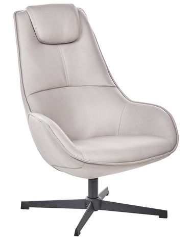 Fauteuil pivotant HAUGE  Tissu Gris clair