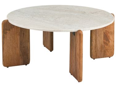 Salontafel LUNO Marmer Lichtbeige