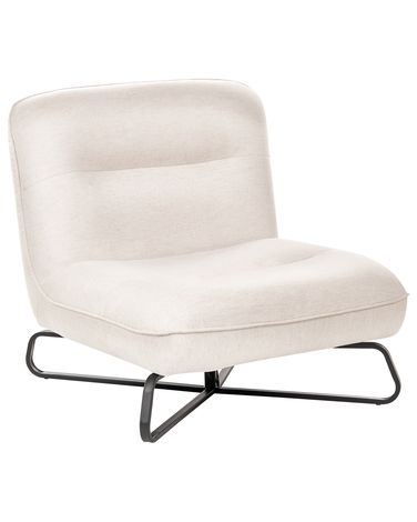 Fauteuil LINDAL Stof Gebroken wit