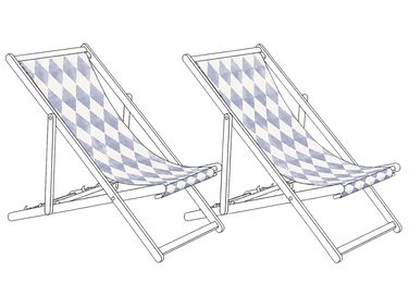 Lot de 2 tissus de remplacement pour chaises longues ANZIO/AVELLINO 113 x 44 cm Gris