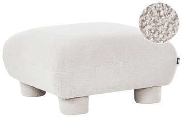 Ottoman MJALBI Bouclé Blanc cassé