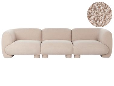 Modular Sofa 3 Seater MJALBI Boucle Beige