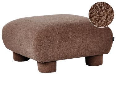 Ottomaan MJALBI Bouclé Bruin