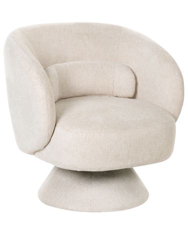 Fauteuil pivotant LIEKSA Beige clair