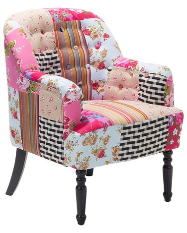 Fauteuil MANDAL Tissu Rose