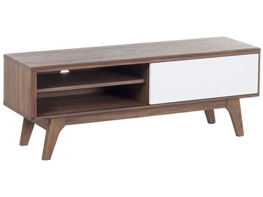Meuble TV BUFFALO Marron/blanc