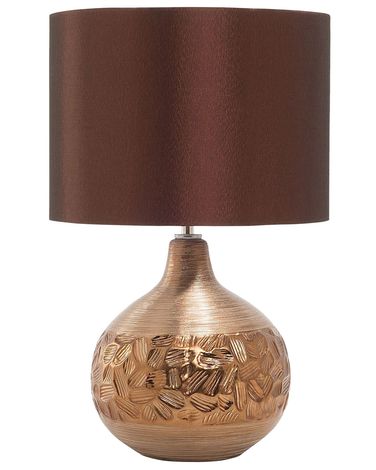 Lampe à poser YAKIMA Porcelaine Marron