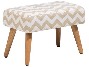 Hocker TAKOMA Katoen Beige